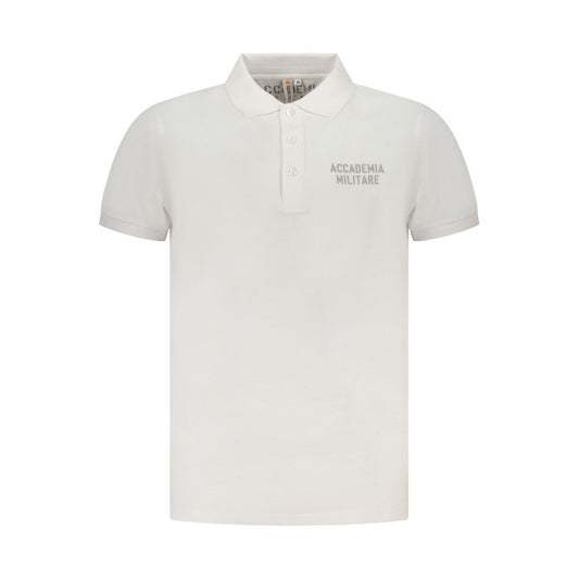 Accademia Militare Bianco Cotton Men Polo