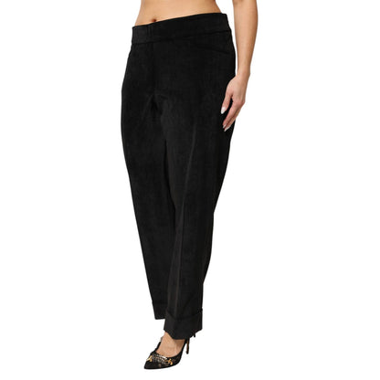 BENCIVENGA Black High Waist Straight Dress Trouser Pants