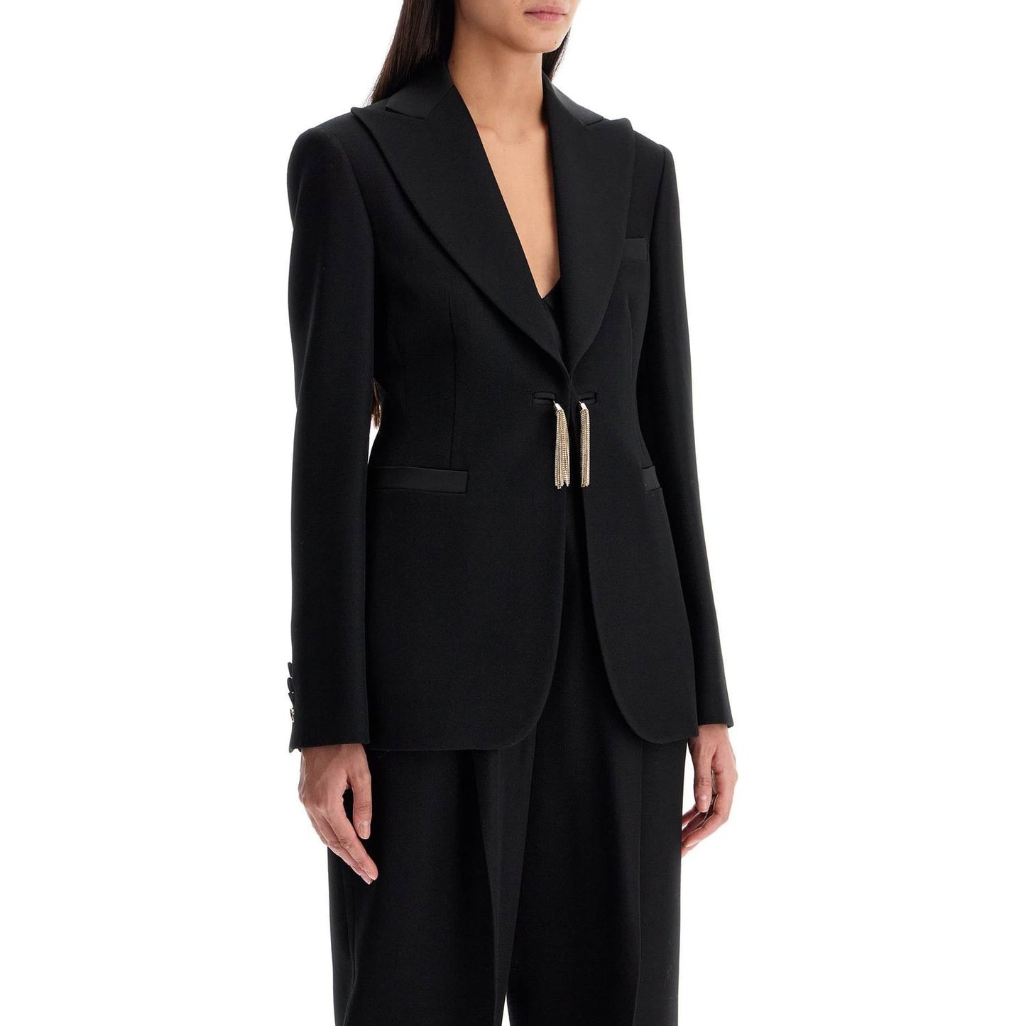 MAX MARA PIANOFORTE "grain de poudre smoking Jackets MAX MARA PIANOFORTE