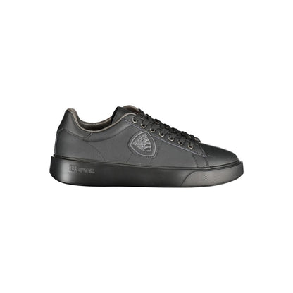 Blauer Black Polyurethane Men Sneaker