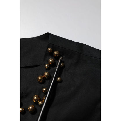 Boutique Moschino Black Cotton Sleeveless Women Tank T-shirt