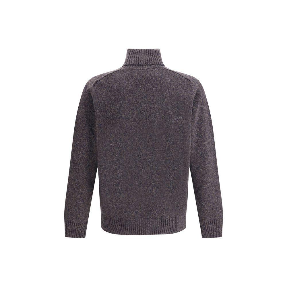 Brooksfield Multicolor Fleece Wool Turtleneck