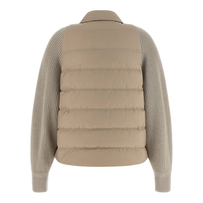 Brunello Cucinelli Beige Polyester Shell Jacket