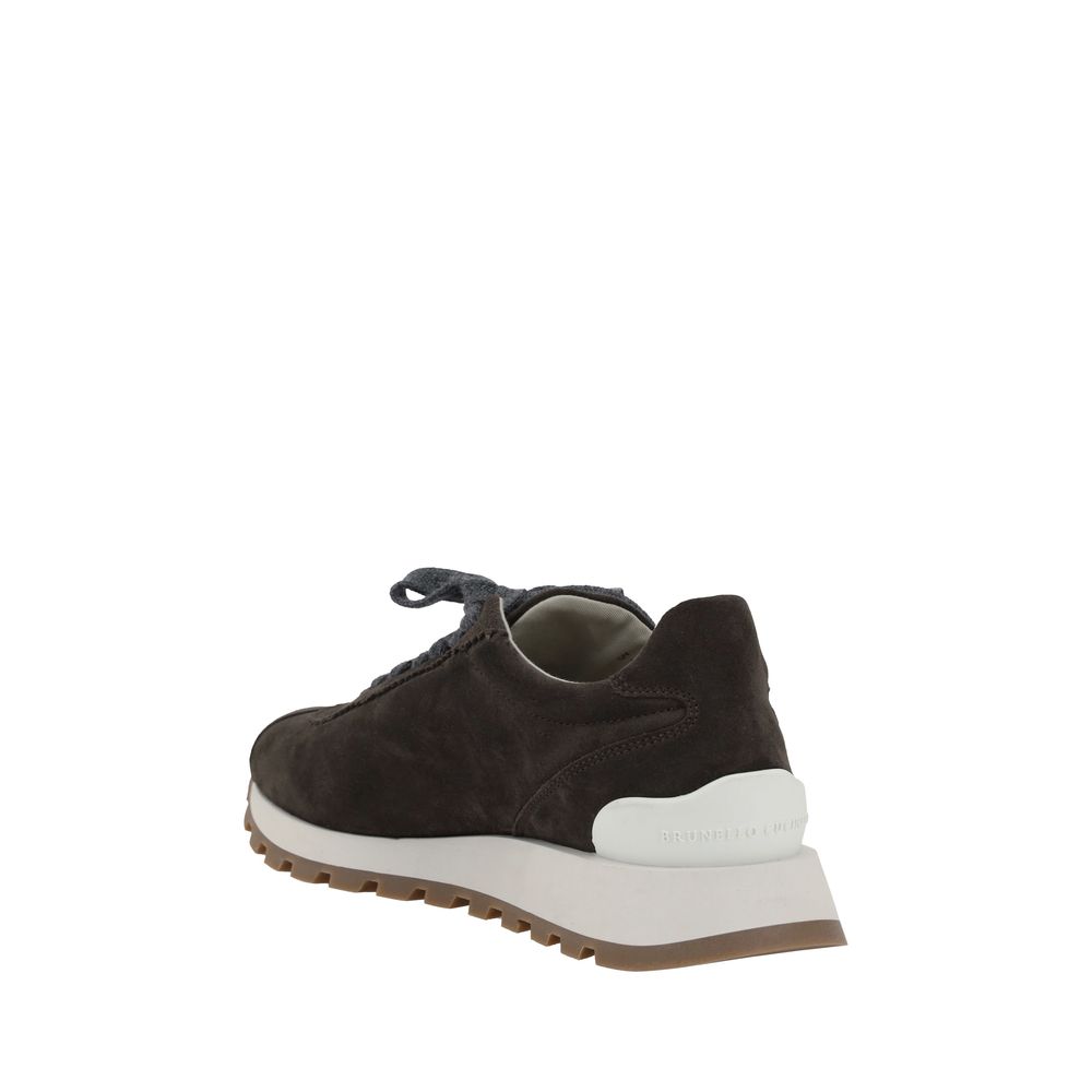 Brunello Cucinelli Black Rubber Chunky Sneakers