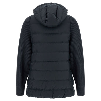 Brunello Cucinelli Blue Polyester Full-Length Jacket