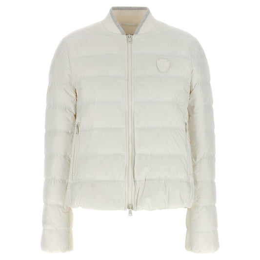 Brunello Cucinelli White Polyester Full-Length Jacket