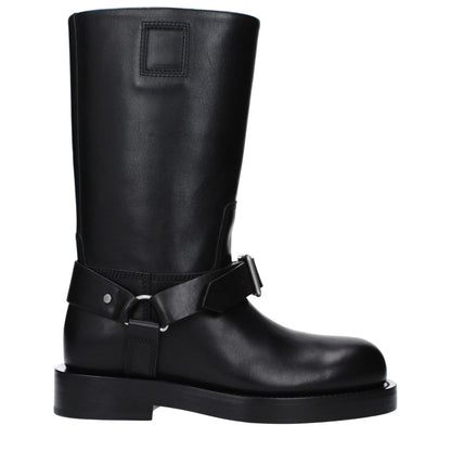 Burberry Black Leather Boots