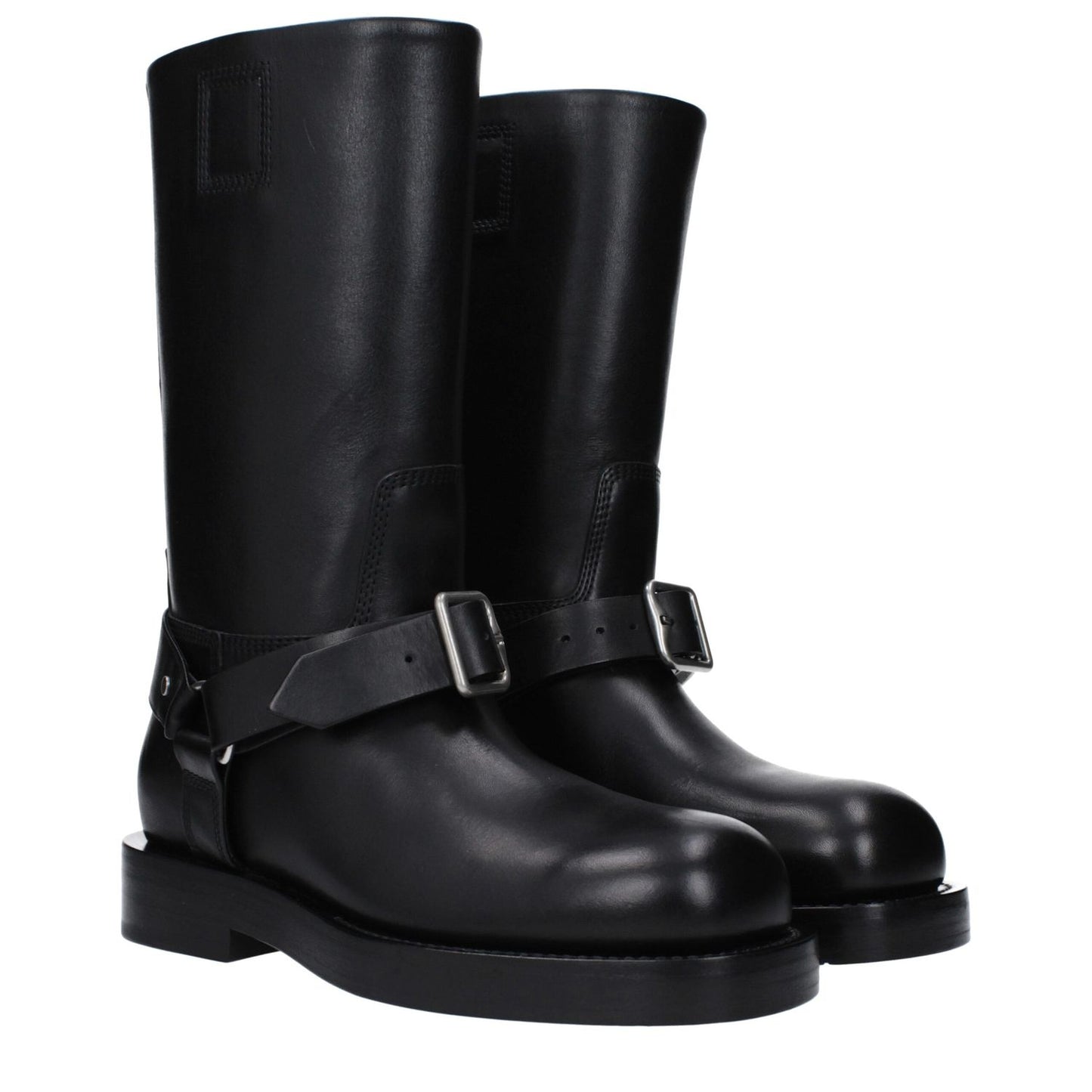 Burberry Black Leather Boots
