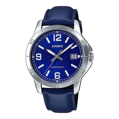 CASIO COLLECTION Mod. CASUAL DATE. LEATHER - BLUE