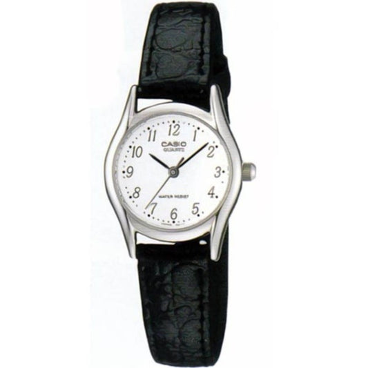 CASIO COLLECTION Mod. ONLY TIME, LEATHER - WHITE