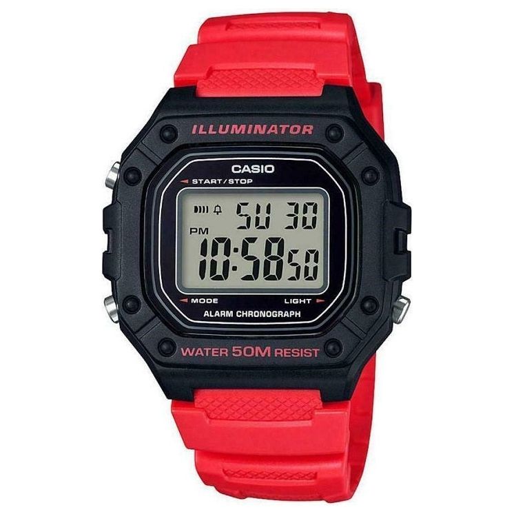 ?CASIO TIMELESS COLLECTION Mod. SPORT ILLUMINATOR WR 50M. ALARM. CHRONOGRAPH - BLACK - VIVID (Brilliant color) WATCHES