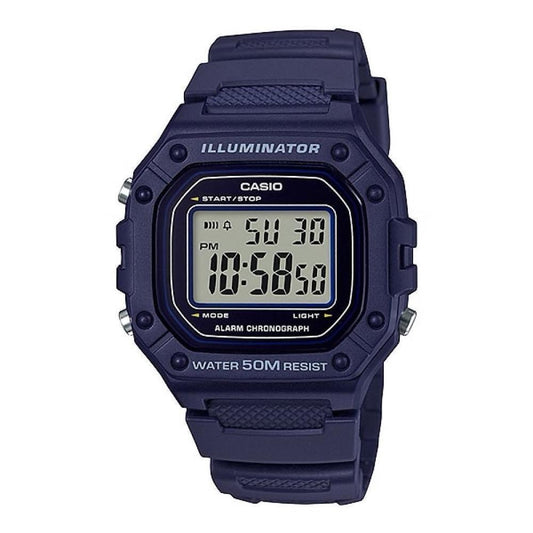 ?CASIO TIMELESS COLLECTION Mod. SPORT ILLUMINATOR WR 50M. ALARM. CHRONOGRAPH - BLUE