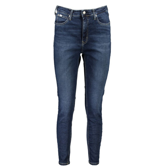 Calvin Klein Blu Cotton Womens Jeans
