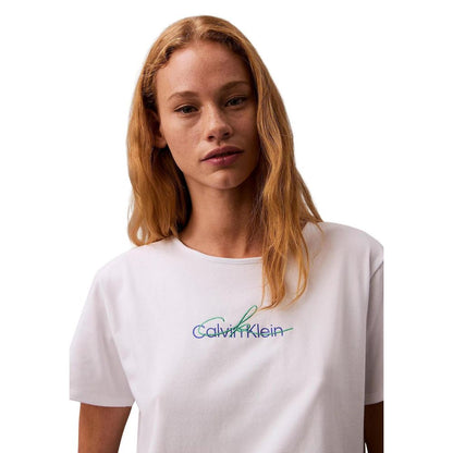 Calvin Klein Jeans White Recycled Cotton T-Shirt