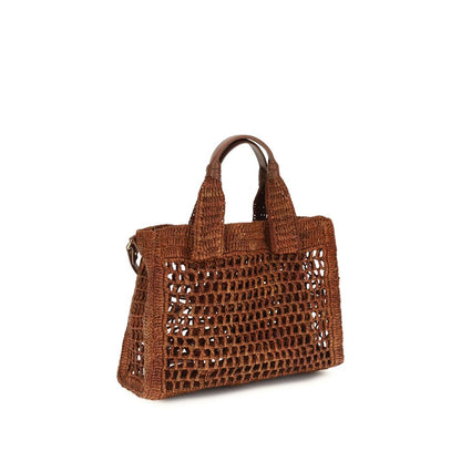 Chloé Brown Raffia Shoulder Bag