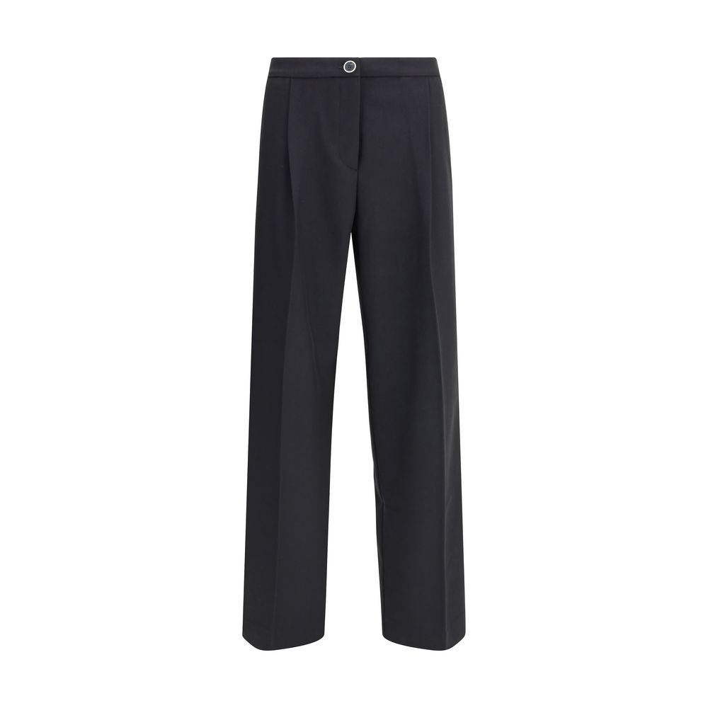 Cruna Black Polyester Casual Pants