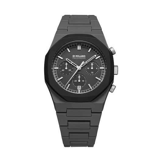 D1 MILANO POLYCHRONO Mod. BLACK BLAST WATCHES D1 MILANO