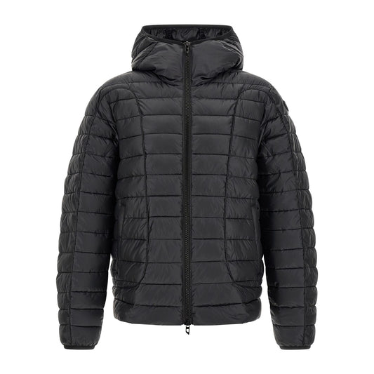 Diesel Black Polyester Full-Length Jacket