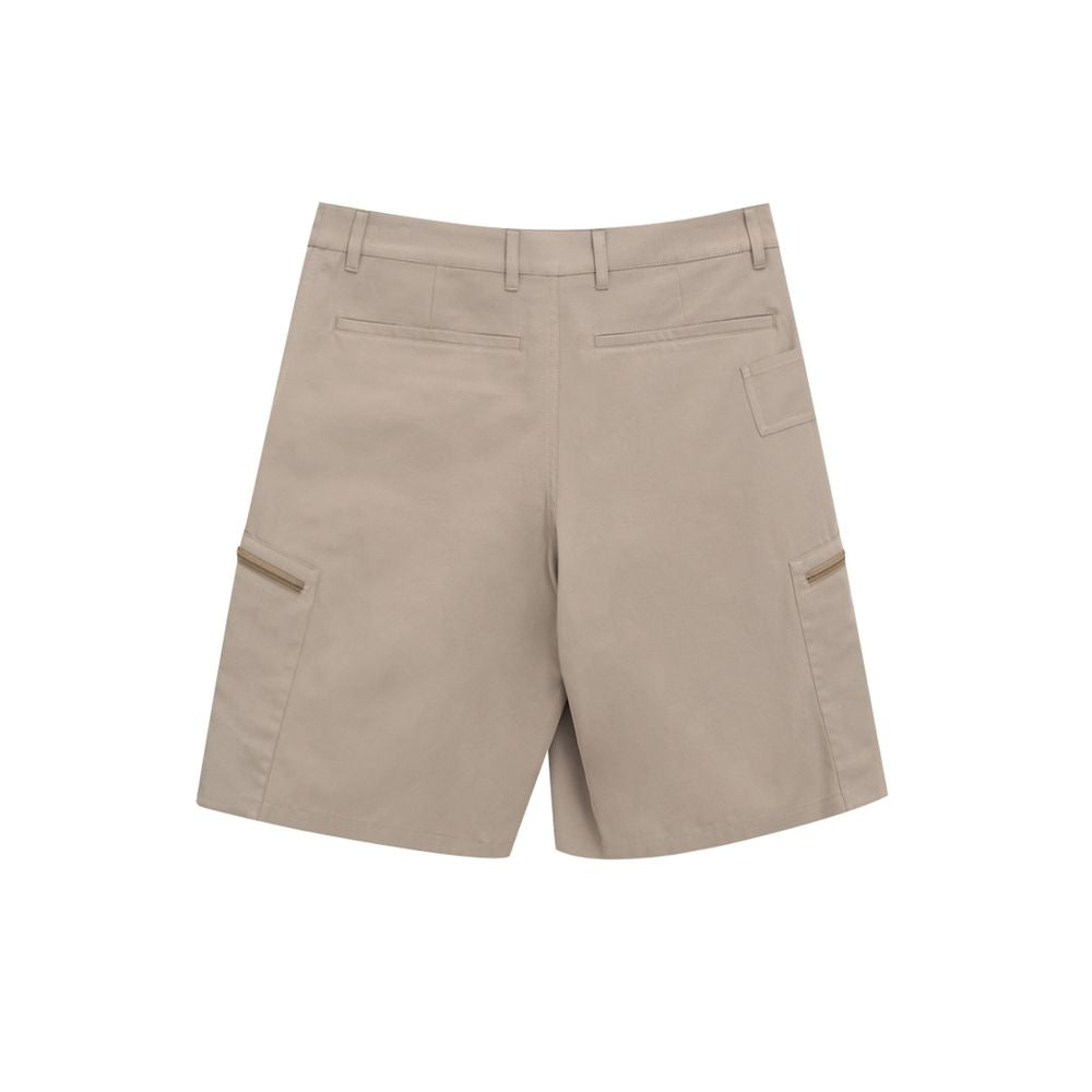 Dior Beige Cotton Cargo Shorts