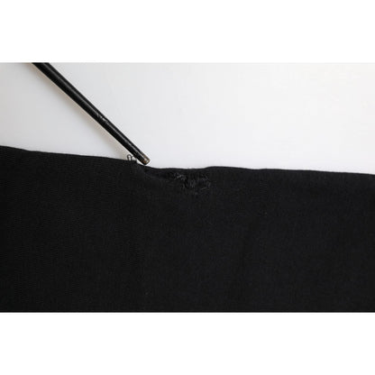 Dolce & Gabbana Black Cotton Crown Jogger Sweatpants Pants