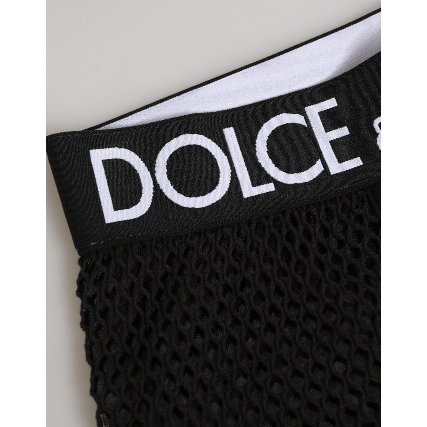 Dolce & Gabbana Black Cotton Logo Shorts Midi Trouser Underwear