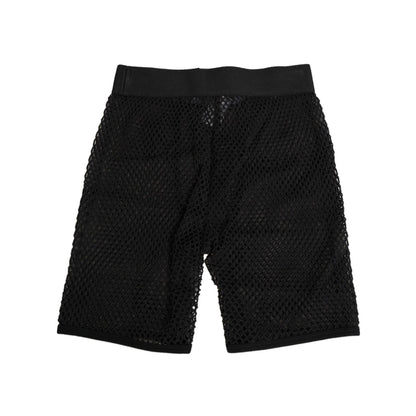 Dolce & Gabbana Black Cotton Logo Shorts Midi Trouser Underwear
