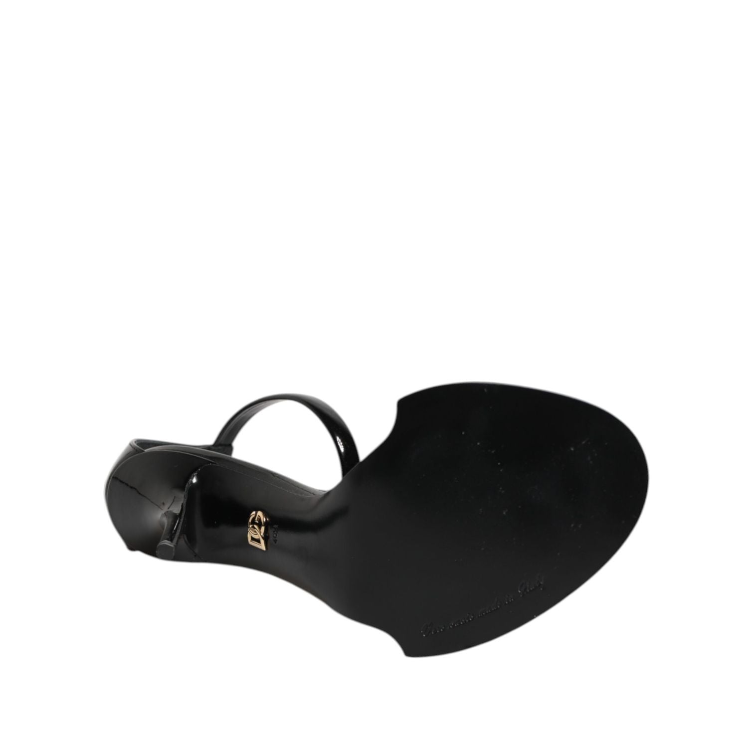 Dolce & Gabbana Black KEIRA Pearl Embellished Sandals Shoes