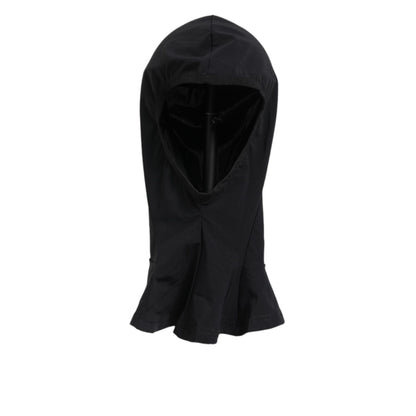 Dolce & Gabbana Black Nylon Elastane Balaclava Hood Face Cover Hat