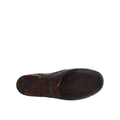 Dolce & Gabbana Black Red Lace Up Short Ankle Boot Shoes