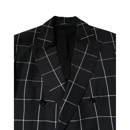 Dolce & Gabbana Black TAORMINA Double Breasted 2 Piece Suit