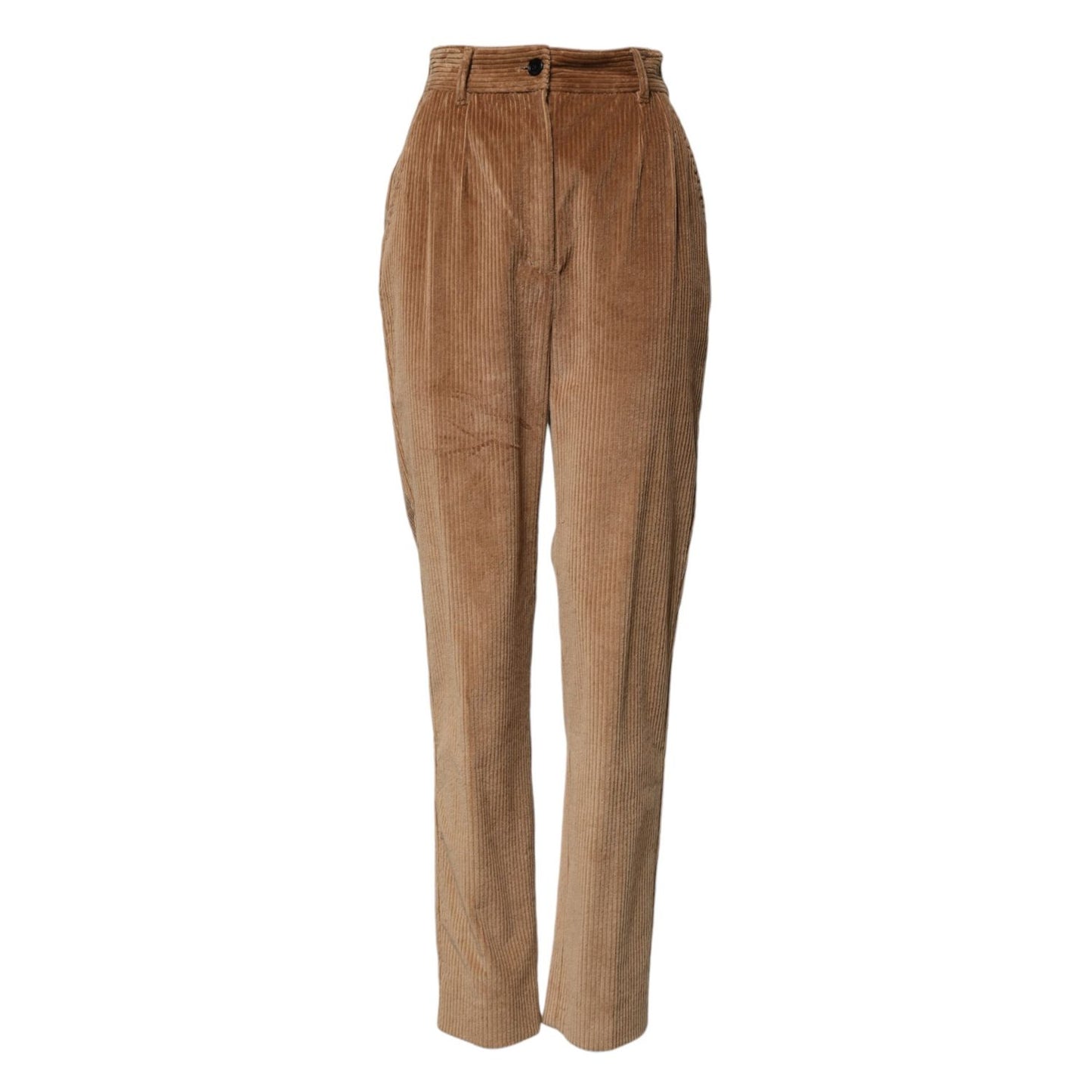 Dolce & Gabbana Brown Cotton Corduroy Tapered Pants
