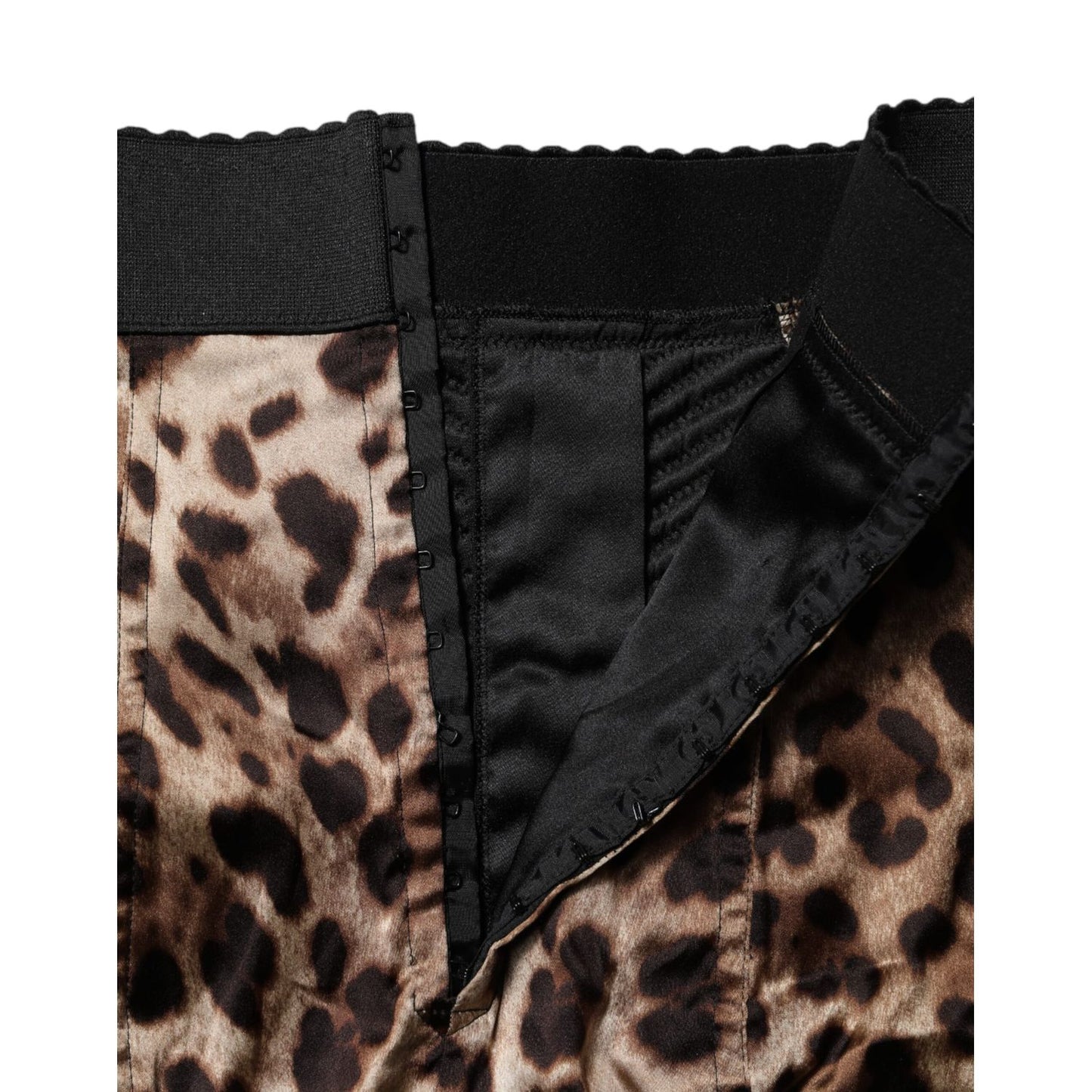 Dolce & Gabbana Brown Leopard High Waist Hot Pants Shorts