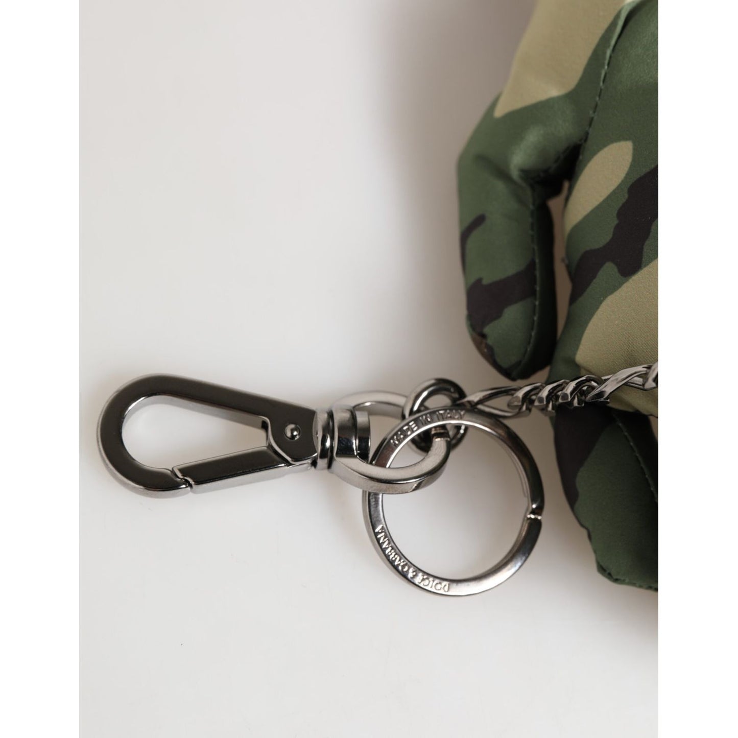 Dolce & Gabbana Camouflage Multicolor Animal Silhouette Keychain Keyring