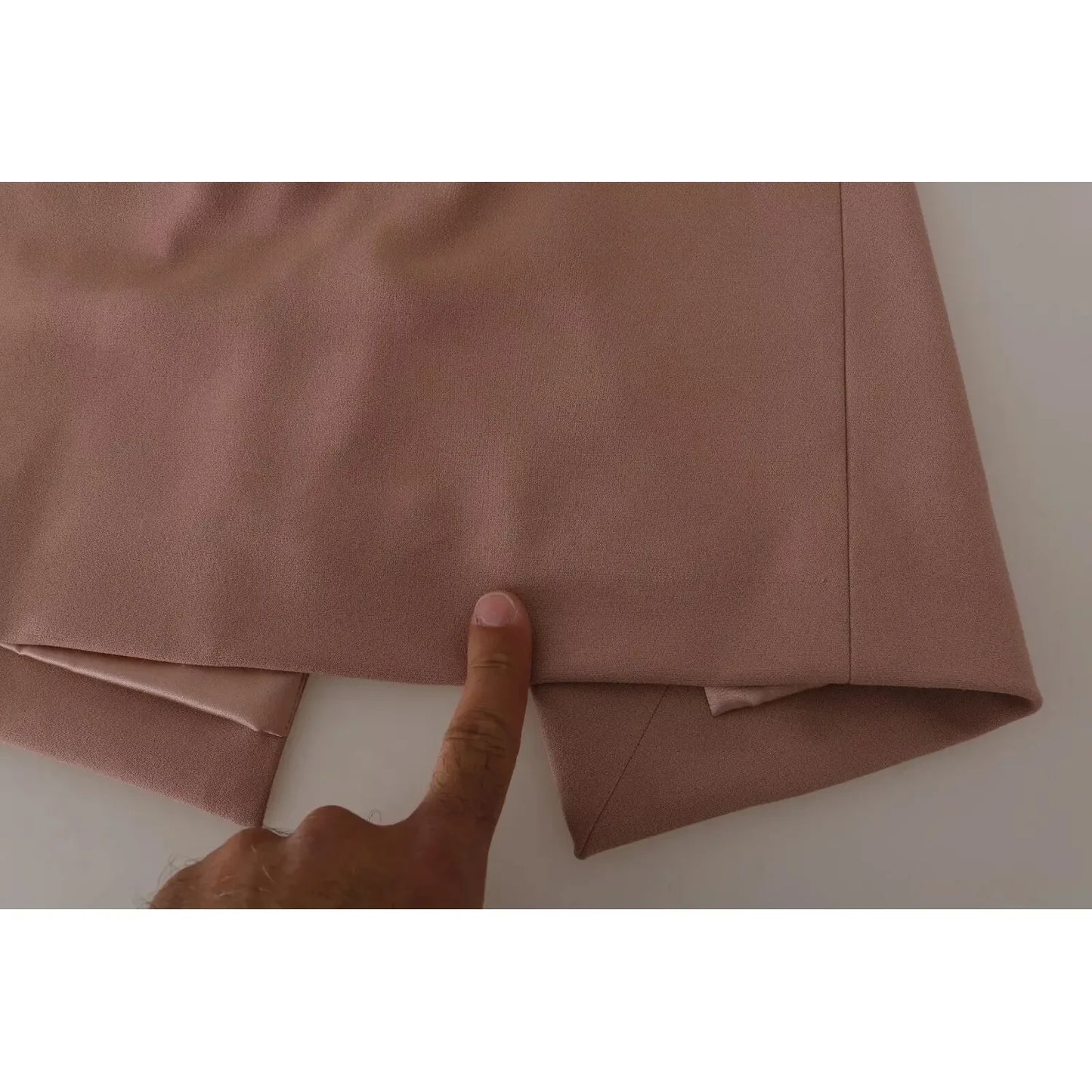 Dolce & Gabbana Dusty Pink Midi Sheath Crystal Buttons Dress