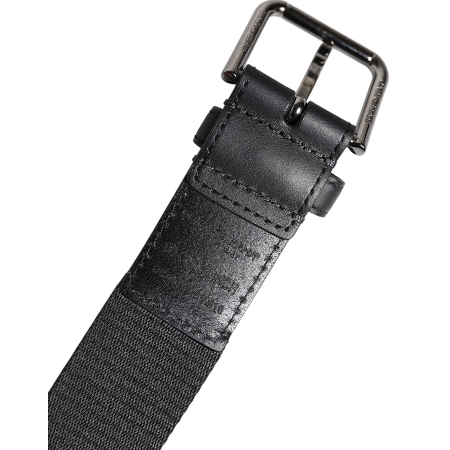 Dolce & Gabbana Green Black Classic Metal Logo Buckle Belt