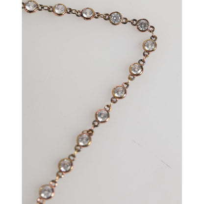 Dolce & Gabbana Lapel Pin DG Logo Gold Chain Mens Accessories Brooch