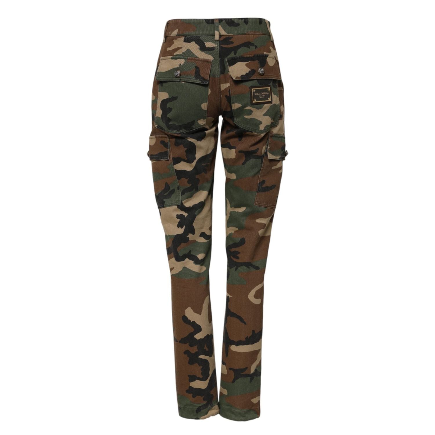 Dolce & Gabbana Multicolor Camouflage Cargo Pants