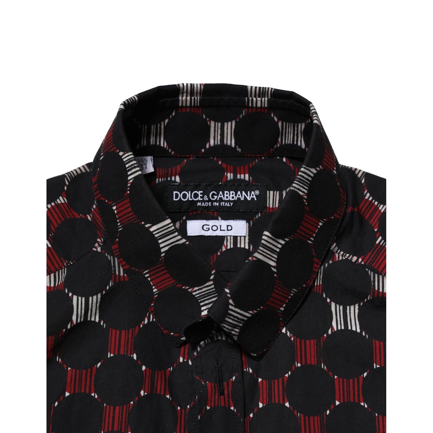 Dolce & Gabbana Multicolor Cotton GOLD Long Sleeves Shirt
