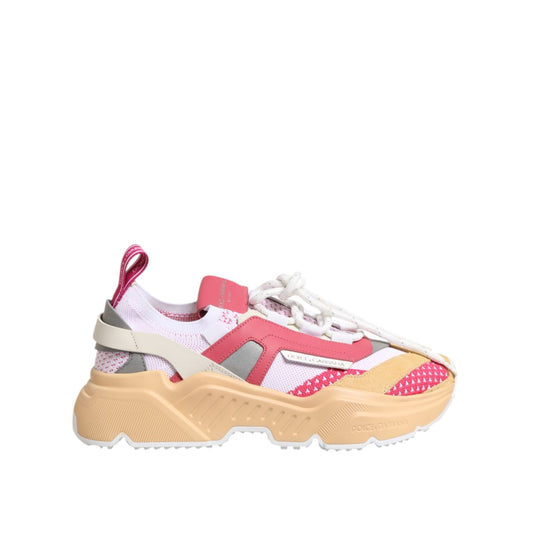 Dolce & Gabbana Multicolor Leather Daymaster Low Top Sneakers Shoes
