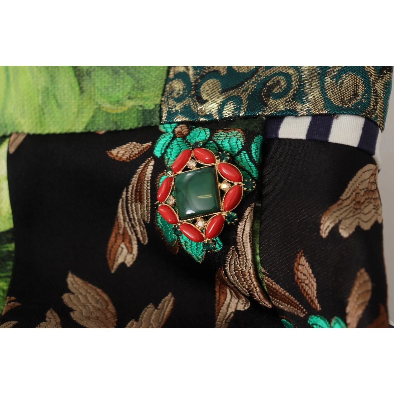 Dolce & Gabbana Multicolor Patchwork A-line Polyester Skirt