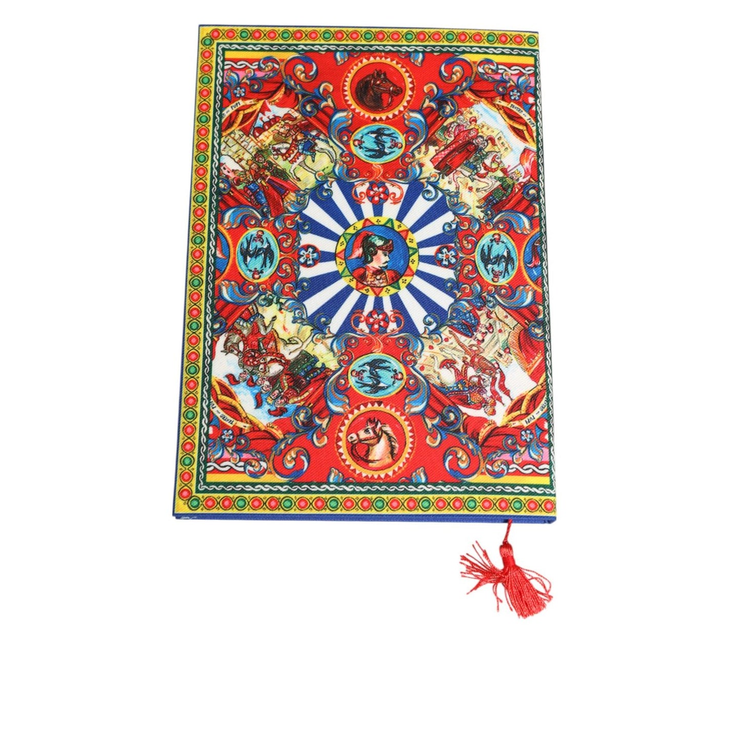 Dolce & Gabbana Multicolor Sicilian Carretto Print Journal Notebook