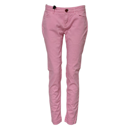 Dolce & Gabbana Pink Cotton PRETTY Skinny Denim Jeans
