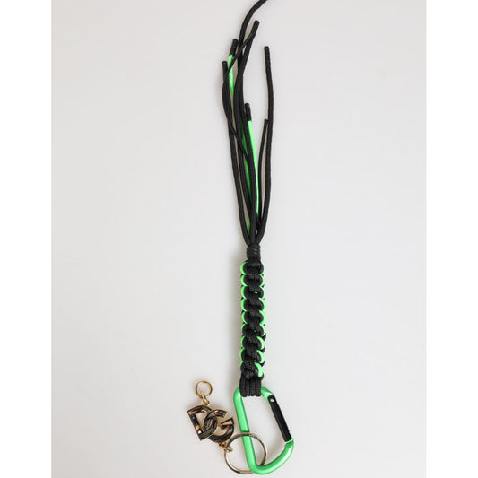 Dolce & Gabbana Polyester Multicolor Tape String DG Logo Keychain Keyring
