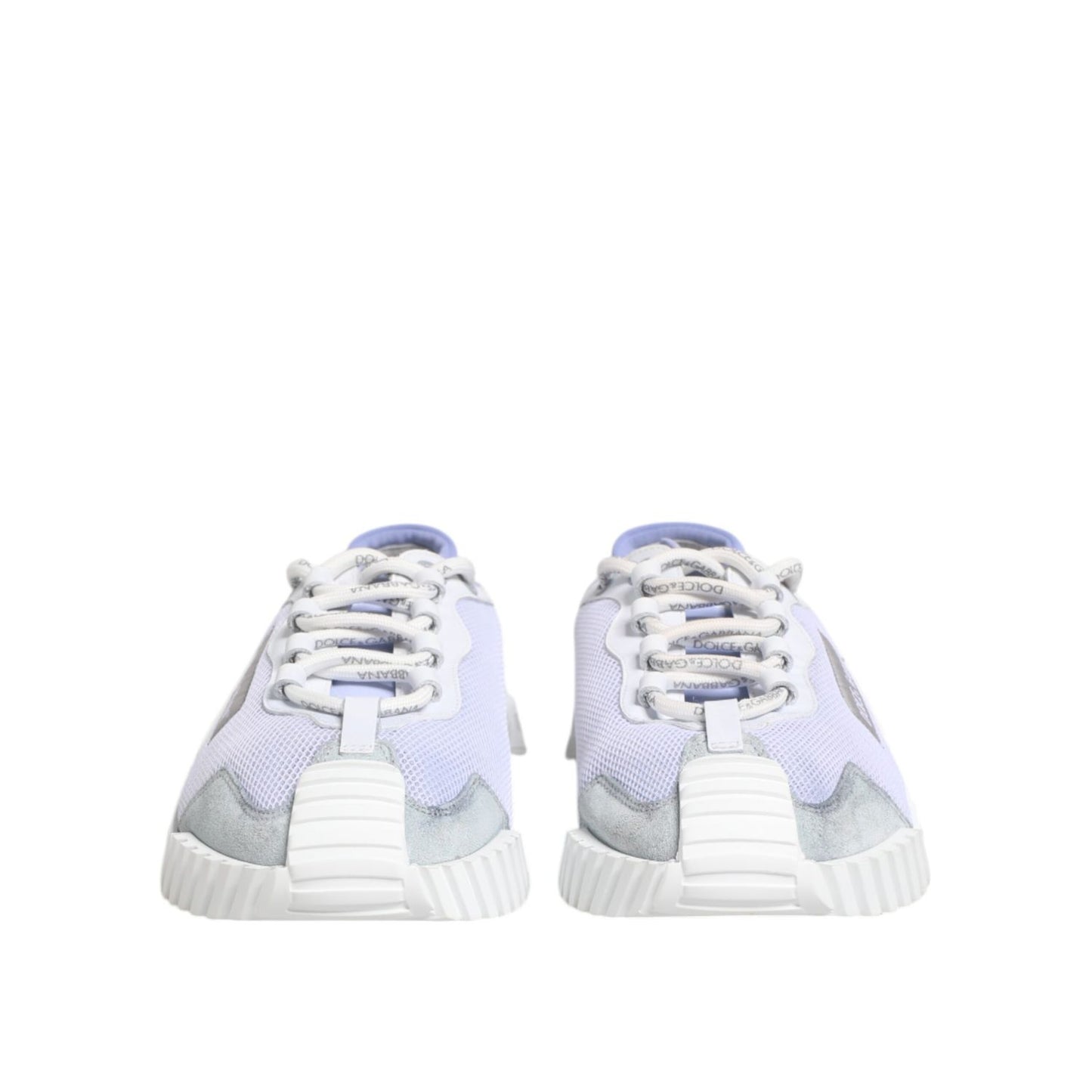 Dolce & Gabbana Purple White NS1 Lace Up Low Top Sneakers Shoes