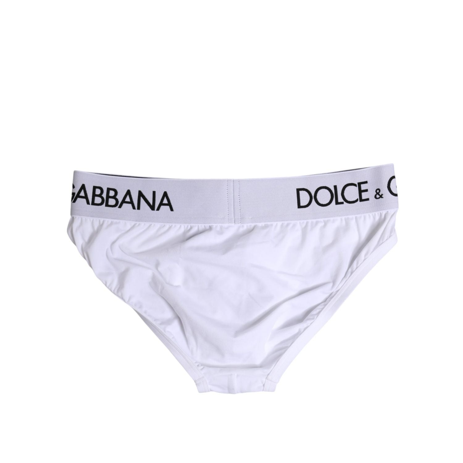 Dolce & Gabbana White Cotton Stretch Regular Brief Underwear