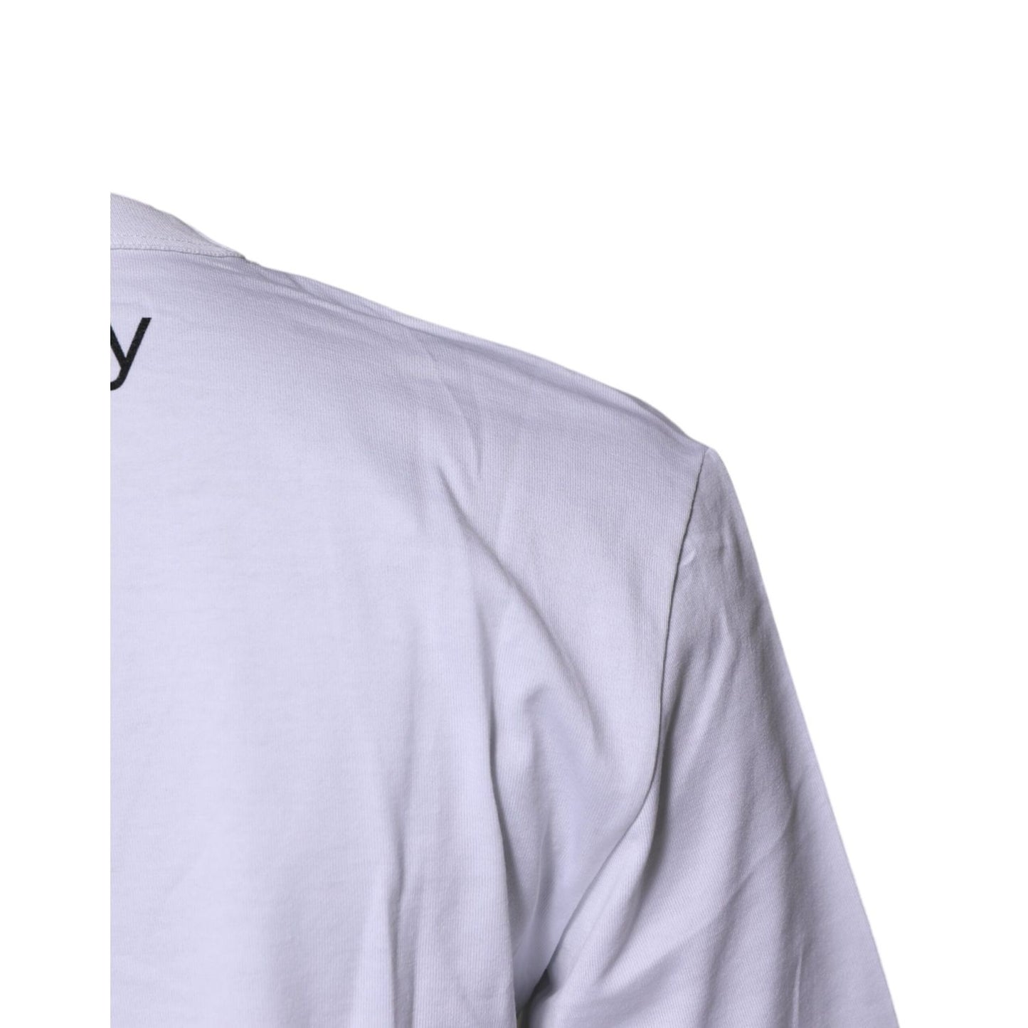 Dolce & Gabbana White #DGFamily Cotton Crew Neck T-shirt