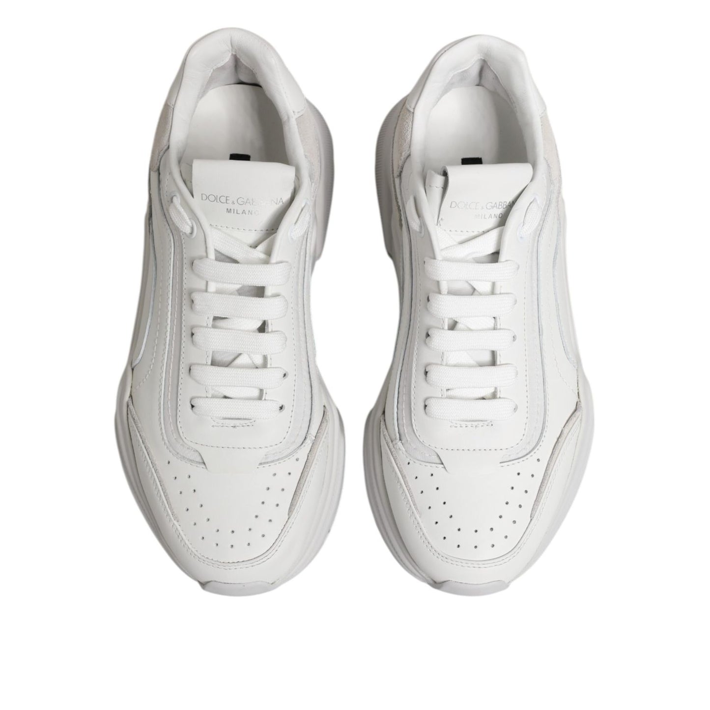 Dolce & Gabbana White Daymaster Low Top Mens Sneakers Shoes