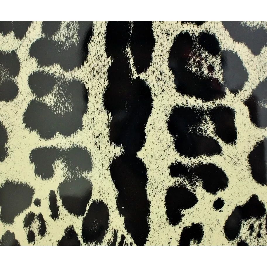 Dolce & Gabbana White Leopard Pattern Leather eBook Cover Tablet Case