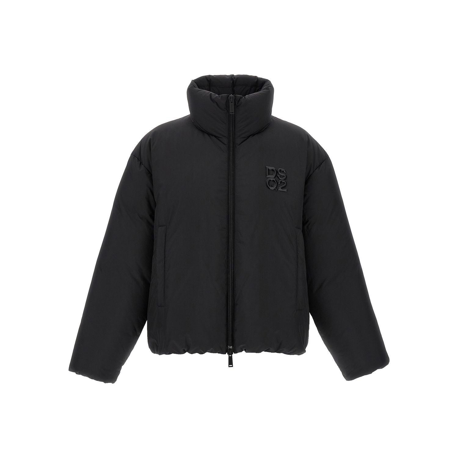 Dsquared² Black Polyester Full-Length Jacket