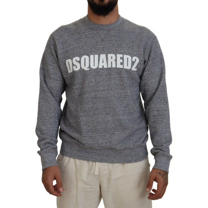 Dsquared² Gray Crystal Embellishment Men Pullover Sweater 1728,67345645728,Clothing,Dsquared²,Gray,IT48 | M,Material: 100% Cotton,Men,Preowned / Defect,Sweaters - Clothing,Sweaters - Men - Clothing,Sweatshirts - Sweaters - Clothing